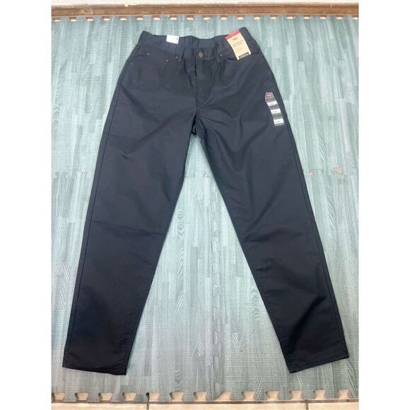 LEVI'S High Waisted Mom Women's Pants 31x30 Black High Rise Tapered Leg - Picture 1 of 10
